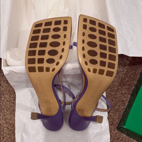 Bottega Veneta Lavender Strappy Heels main image 1